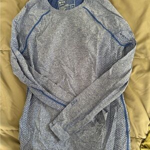 Royal blue women’s Figs under shirt